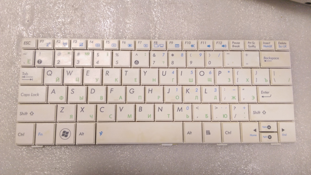 Клавиатура Asus EEEPC 1001 белая
