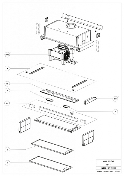 Фильтр 186X515 (60) для вытяжки Faber