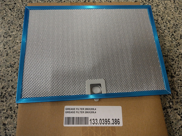 Фильтр жировой для вытяжек Faber 133.0395.386 286X209,4