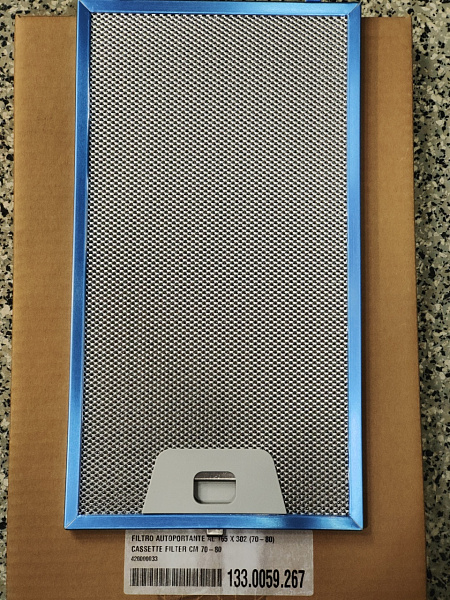 Фильтр жировой для вытяжек Faber 133.0059.267 Cocktail 165х302